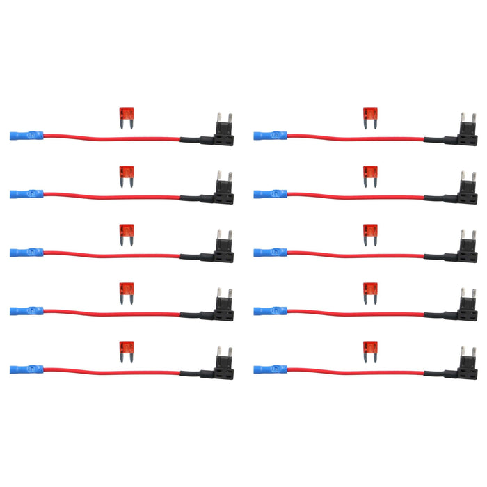 The Install Bay ATMDT ATM Mini Dual Add A Fuse Holder Package of 10