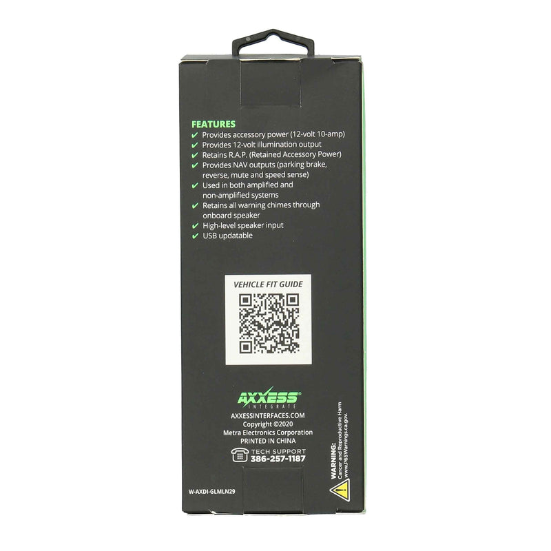 Metra AXDI-GLMLN29 Data Interface with Chime Retention for Select 2006-2017 GM Vehicles