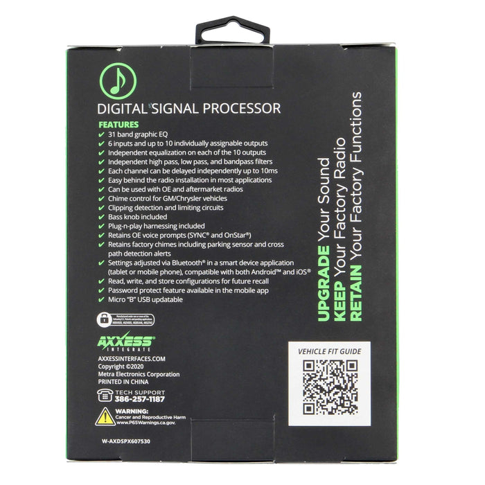 Axxess AXDSPX-GM33 DSP Package for select 2022-2024 GMC, Chevrolet, Buick Vehicles