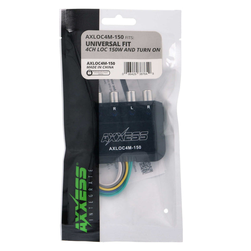 Axxess AXLOC4M-150 Universal Mini 150 Watt 4 Channel Line Output Converter