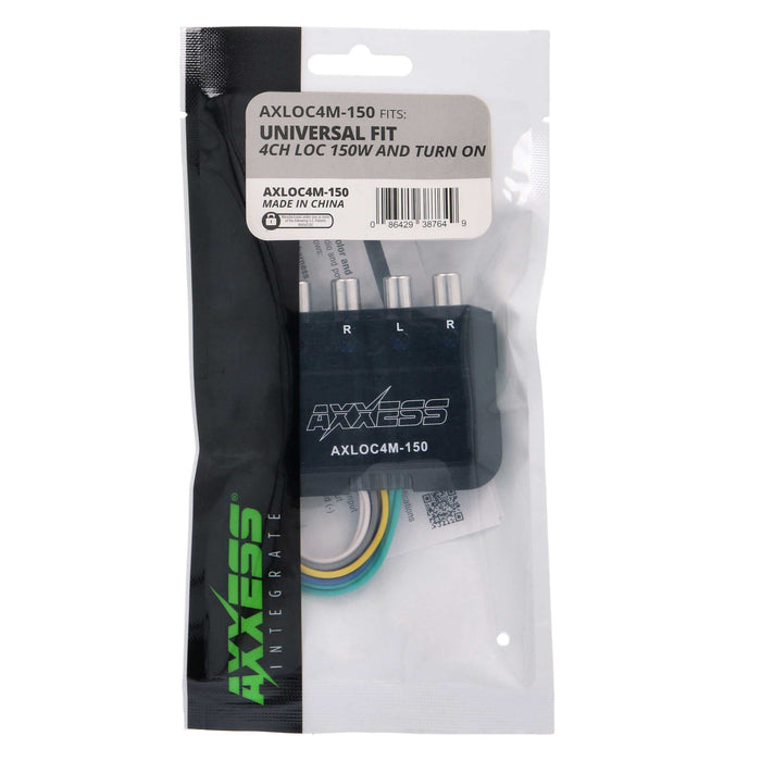 Axxess AXLOC4M-150 Universal Mini 150 Watt 4 Channel Line Output Converter