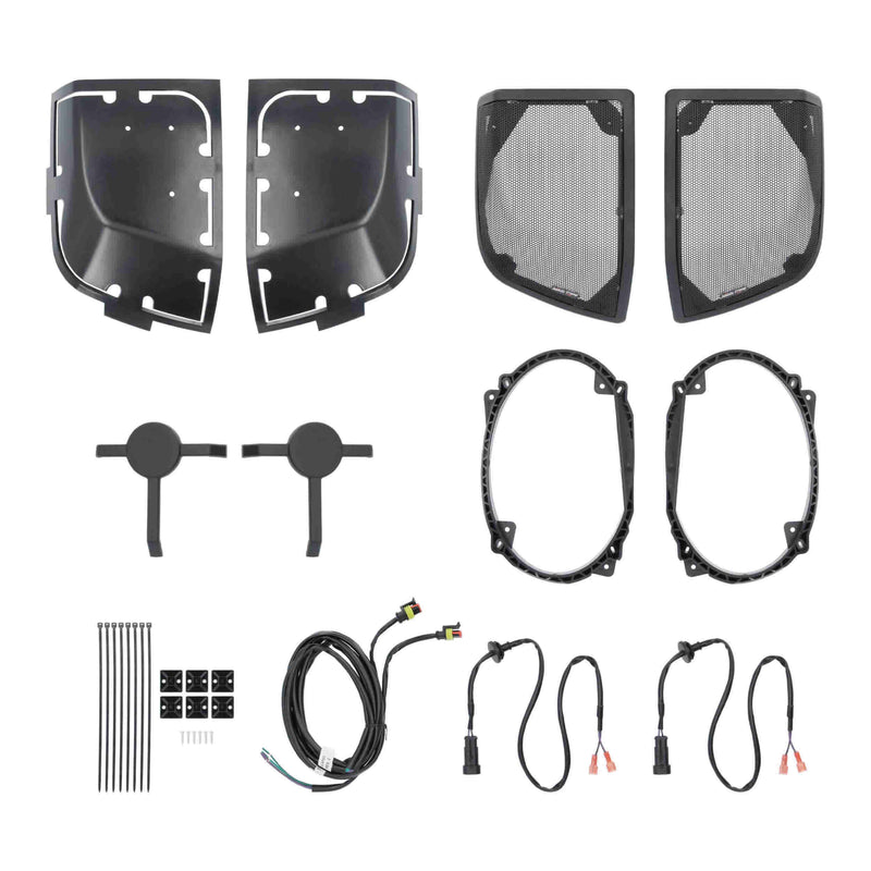 Metra BC-HDC69-2 6x9" Speaker Adapters Cut-In Saddlebag Lids for select 2014-2023 Harley Davidson
