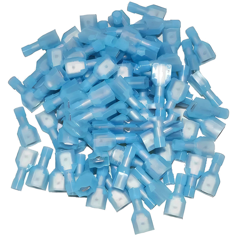 Install Bay BNMD250F Blue 16/14 Gauge Male Quick Disconnect (100/pk)