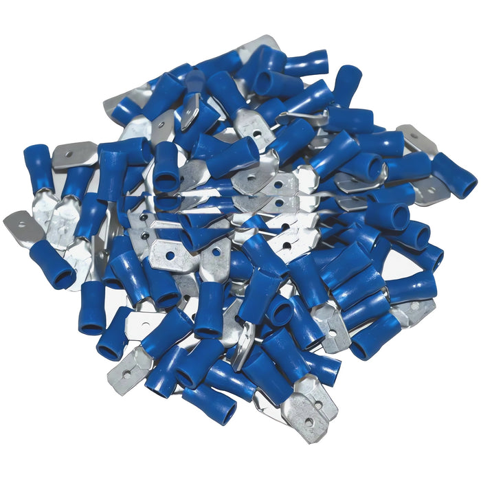 Install Bay BVMD250 Blue 16-14 Gauge .250 Male Quick Disconnect 100/pk