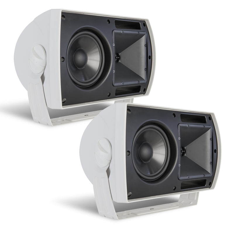 Klipsch CA-650T 6.5" Commercial Indoor/Outdoor 70V/100V 8-Ohm Weather-Resistant Surface Mount Speaker - White (pair)