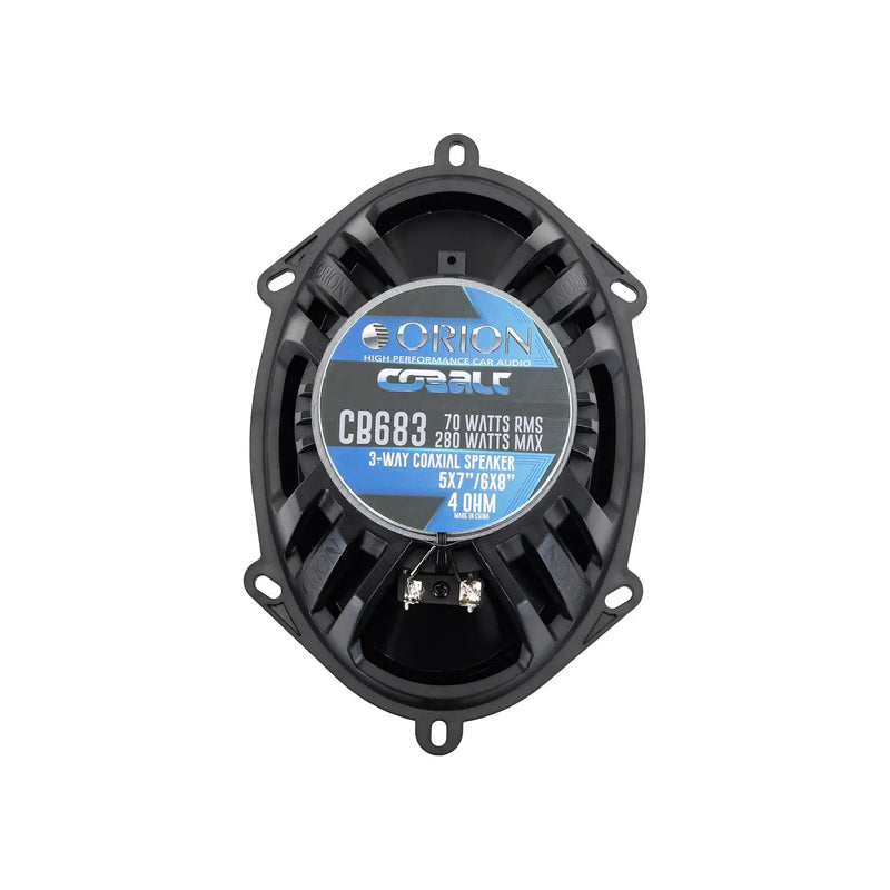 Orion CB683 Cobalt Series 6 x 8 inch 4 ohms Car Audio 3-Way 280Watts Max Coaxial Speakers (Pair)