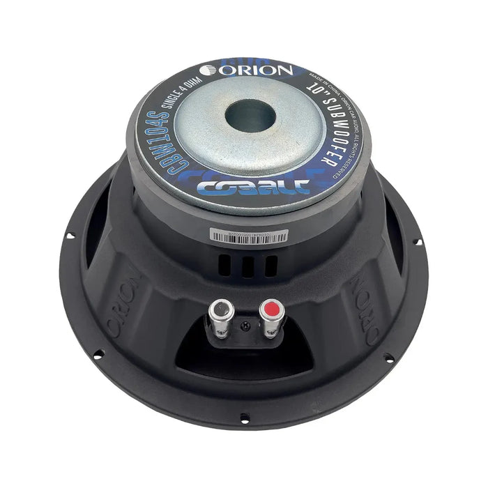 Orion CBW104S Cobalt Series Bass 10" Single Voice Coil 4 Ohm 1200 Watts Max Car Subwoofer (Each)
