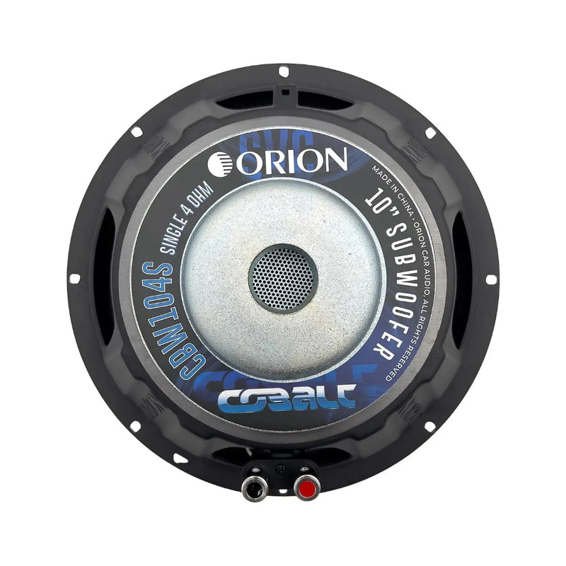 Orion CBW104S Cobalt Series Bass 10" Single Voice Coil 4 Ohm 1200 Watts Max Car Subwoofer (Each)
