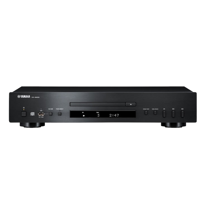 Yamaha CD-S303 Single-disc CD player with Front-Panel USB Input (Black)