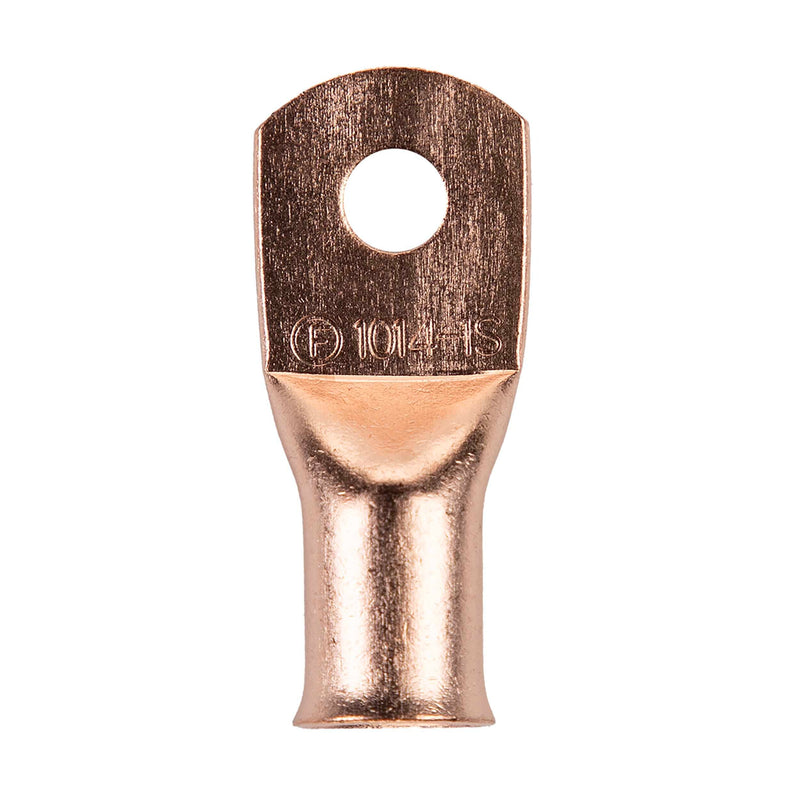 The Install Bay CUR1014 1/0 Gauge 1/4" Copper Ring Terminal (5/pack)