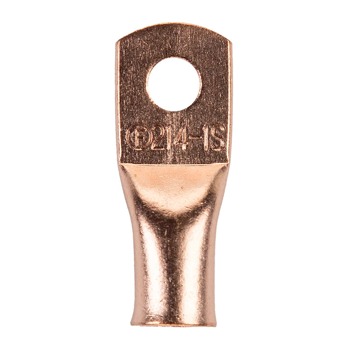 The Install Bay CUR214 Copper 2 Gauge 1/4" Ring Terminal (10/pack)