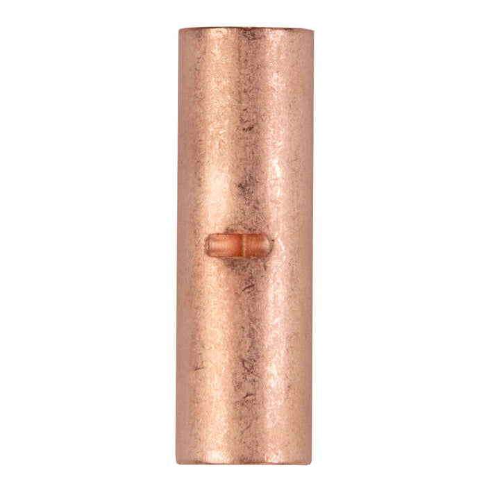 The Install Bay CUR4 Copper Uninsulated 4 Gauge Butt Connector (25/pk)