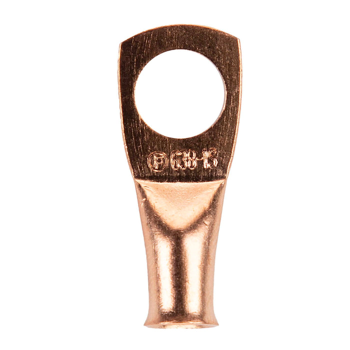 The Install Bay CUR638 6 Gauge Copper 3/8" Ring Terminal (25/pack)