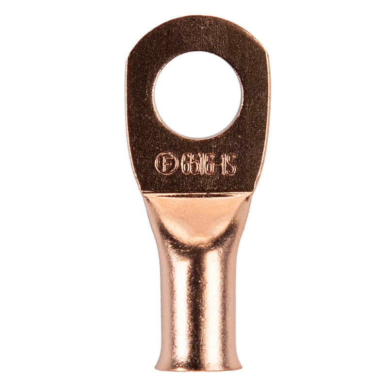 The Install Bay CUR6516 Copper 6 Gauge 5/16" Ring Terminal (25/pack)