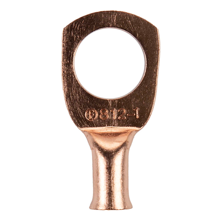 The Install Bay CUR812 8 Gauge 1/2" Copper Ring Terminal (25/pack)