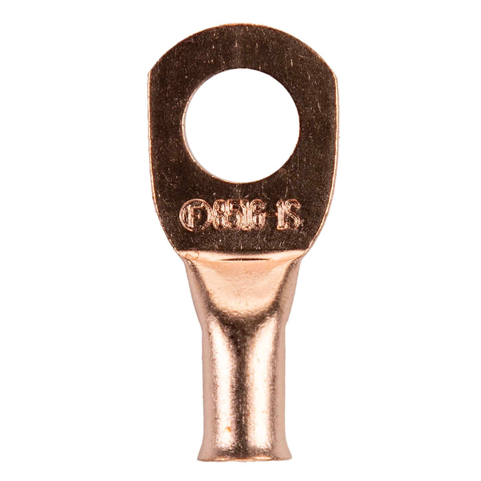 The Install Bay CUR8516 Copper 8 Gauge 5/16" Ring Terminal (25/pack)
