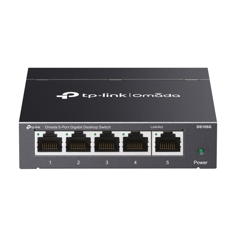 TP-Link Omada DS105G 5-Port Gigabit Unmanaged Desktop Switch RJ45 Ports Plug and Play