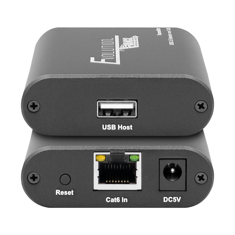 Evolution EVEXUSB2 USB 2.0 Extender over Cat5e/6 Cable up to 492ft/150m