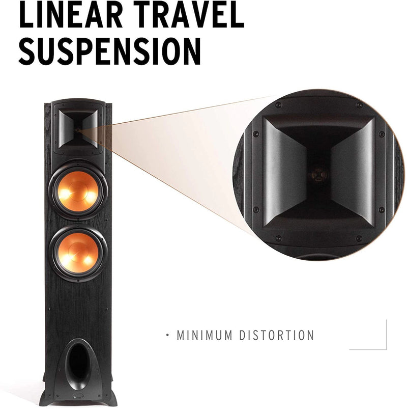 Klipsch Synergy Black Label F-300 8” High Output Woofers Floorstanding Speaker,Black (Each)