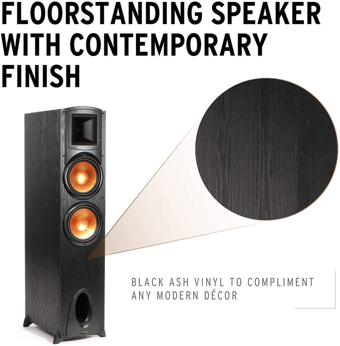 Klipsch Synergy Black Label F-300 8” High Output Woofers Floorstanding Speaker,Black (Each)