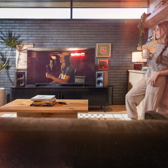 Klipsch The Fives II Dolby Atmos 5.25" Powered Monitor Speakers with WiFi and Bluetooth - Ebony (Pair)