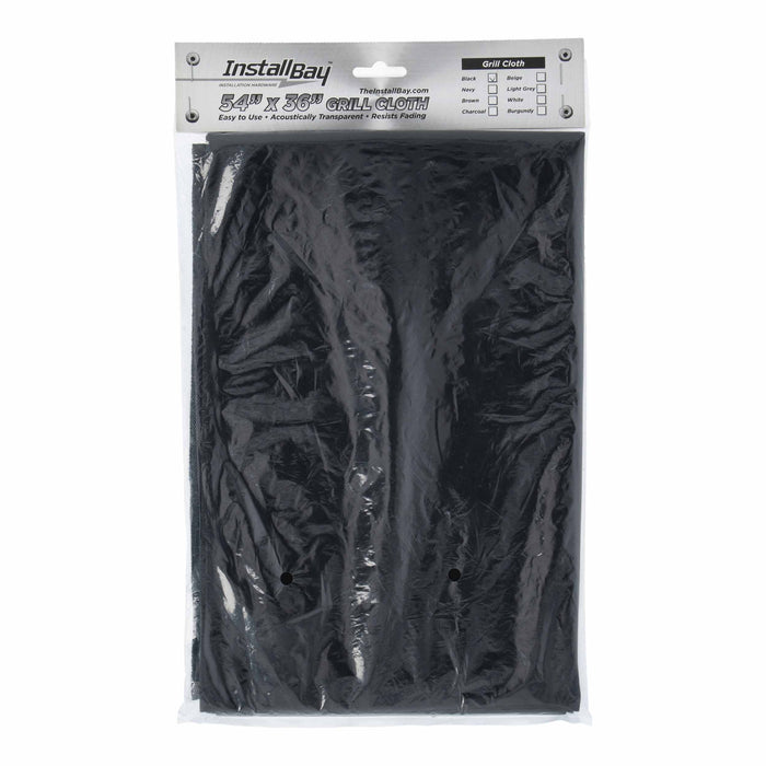 Install Bay GCBLK Speaker Grille Cloth Black 54in X 36in