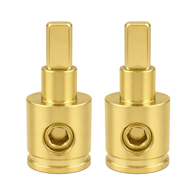 Power and Ground 1/0 to 4 Gauge Reducer for Car Audio Amplifier Installation (Pair)