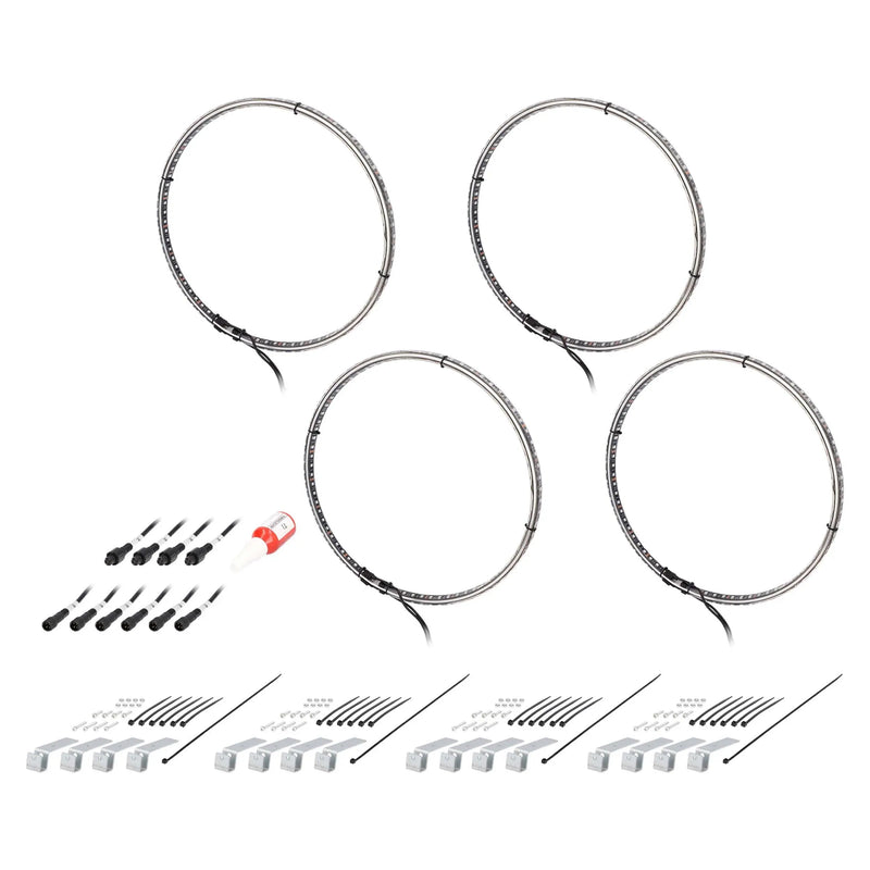 Heise HE-RGB1-W17 17" LED Wheel Light Set IP68 For RGB-CB1 and HE-RGBW-CB RGBW Connect Controller with Remote