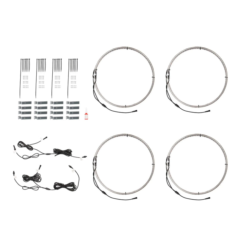 Heise HE-RGB1-W17 17" LED Wheel Light Set IP68 For RGB-CB1 and HE-RGBW-CB RGBW Connect Controller with Remote