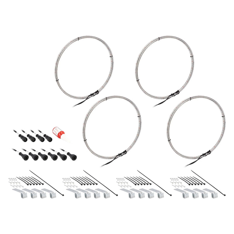 Heise HE-RGBW1-W14 14" LED Wheel Light Set IP68 For RGBW-CB1 and HE-RGBW-CB RGBW Connect Controller with Remote