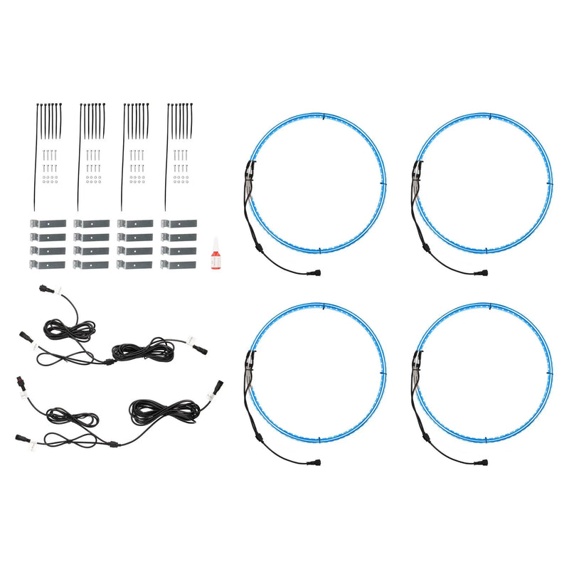 Heise HE-RGBW1-W14 14" LED Wheel Light Set IP68 For RGBW-CB1 and HE-RGBW-CB RGBW Connect Controller with Remote