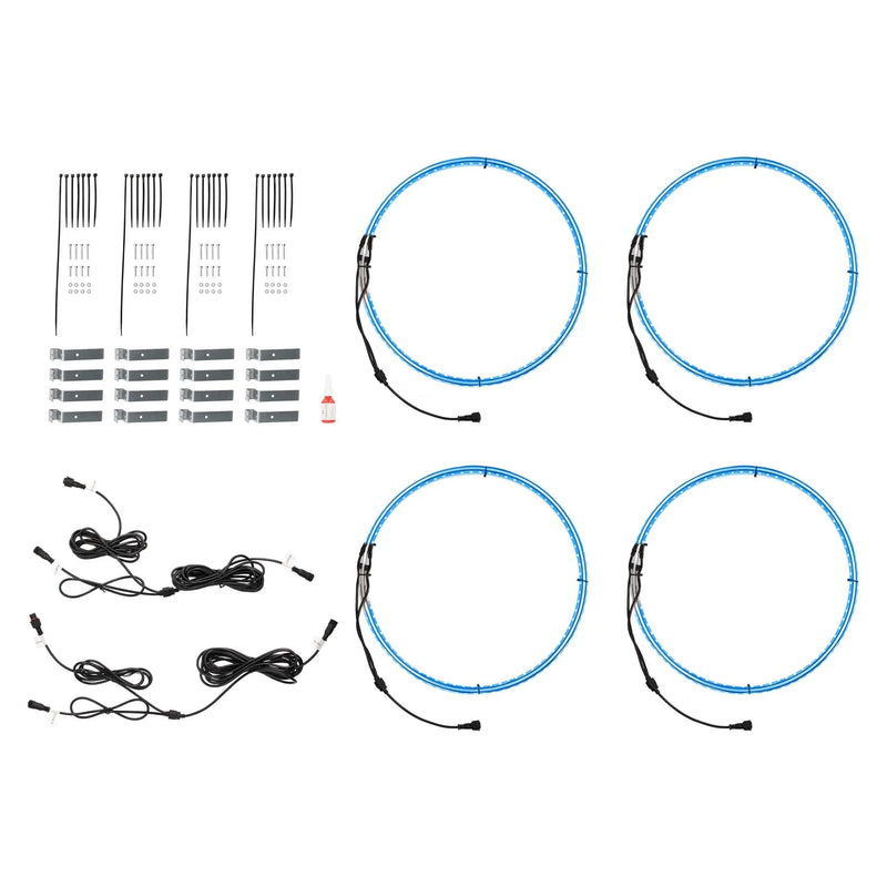 Heise HE-RGBW1-W155 15.5" LED Wheel Light Set IP68 For RGBW-CB1 and HE-RGBW-CB RGBW Connect Controller with Remote