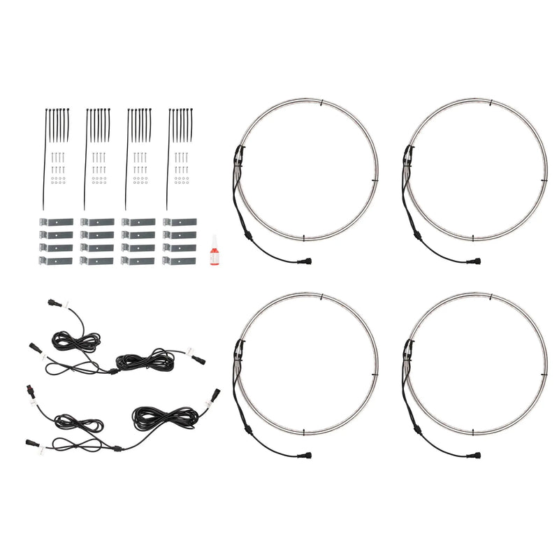 Heise HE-RGBW1-W155 15.5" LED Wheel Light Set IP68 For RGBW-CB1 and HE-RGBW-CB RGBW Connect Controller with Remote
