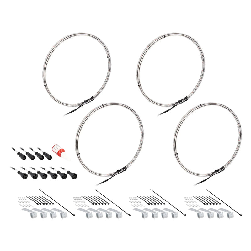 Heise HE-RGBW1-W17 17" LED Wheel Light Set IP68 For RGBW-CB1 and HE-RGBW-CB RGBW Connect Controller with Remote