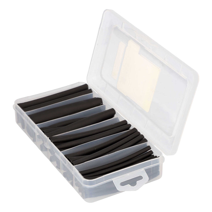 IBHST62AB 62 Pc Dual Wall Heat Shrink Kit - 4in Assorted 3:1 Black