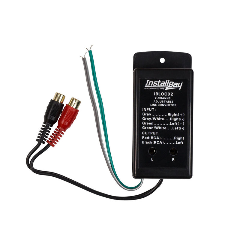The Install Bay IBLOC02 2-Channel 80W Adjustable Line Output Converter