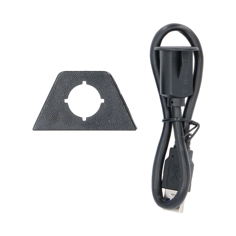 The Install Bay IBR136 USB 3.0 Charge And Data Flush Mount Car Adapter (1 Foot, Black)