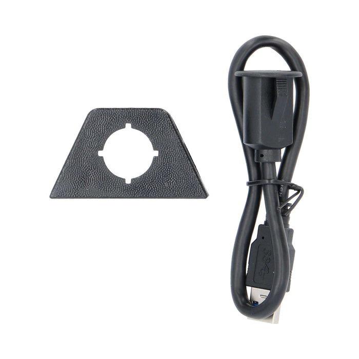 The Install Bay IBR136 USB 3.0 Charge And Data Flush Mount Car Adapter (1 Foot, Black)