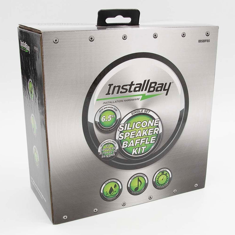 Install Bay IBSBF65 6.5" Foldable Silicone and Foam Speaker Baffle Kit - (1 set)