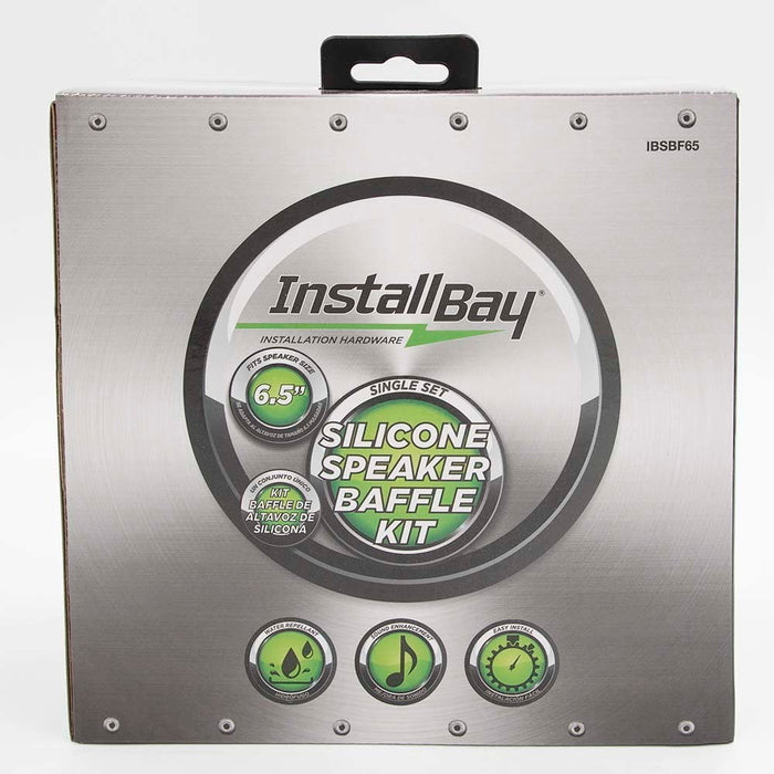 Install Bay IBSBF65 6.5" Foldable Silicone and Foam Speaker Baffle Kit - (1 set)