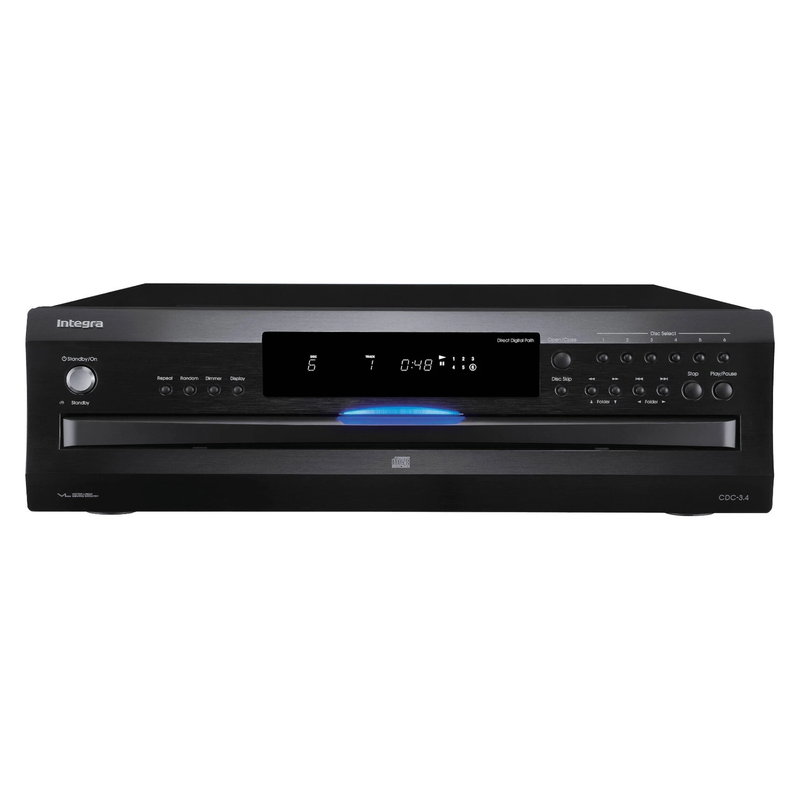 Integra DRX 5.4 9.2-Channel 8K Network Home Theater A/V Receiver and Integra CDC-3.4 Premium 6 Disc CD Carousel Changer Black - (Certified Refurbished)