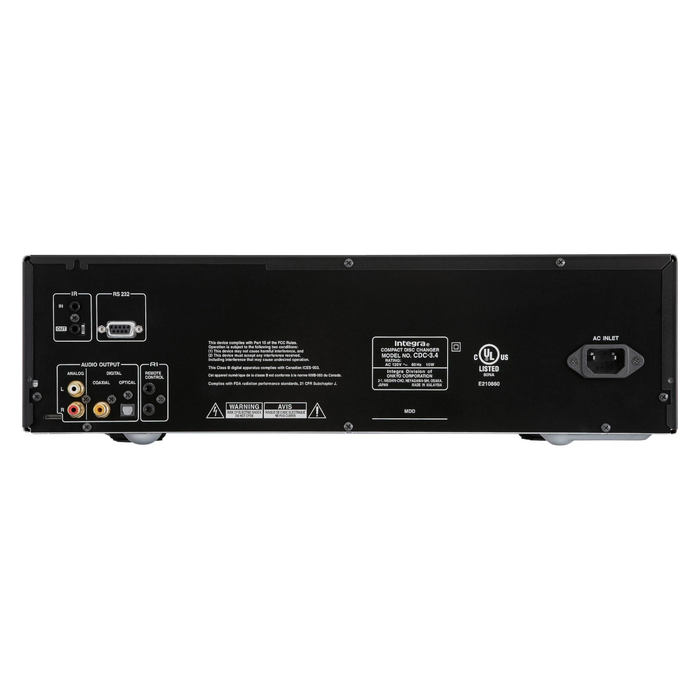 Integra CDC-3.4 Premium 6 Disc CD Carousel Changer Black - Certified Refurbished