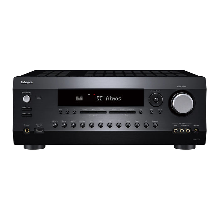 Integra DRX-3.4 9.2-Channel Network AV Receiver with Dolby Atmos, Apple AirPlay, Wi-Fi and Bluetooth - Refurbished