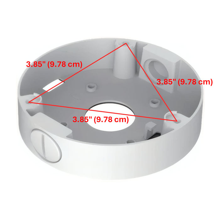 JB-SE Metal Junction Box for Turret, Dome, and Bullet style Cameras (White)