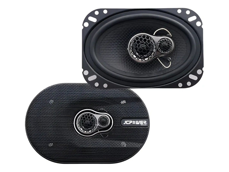 JCPower JC462 2-Way 4×6″ 250 Watt 4 Ohms Full-Range Coaxial Speaker Set Car Audio