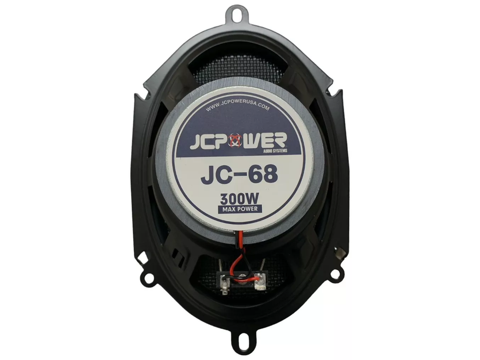 JCPower JC68 JC Series 6"x8" 300 Watts 4 Ohms 2-Way Car Audio Coaxial Speakers (Pair)