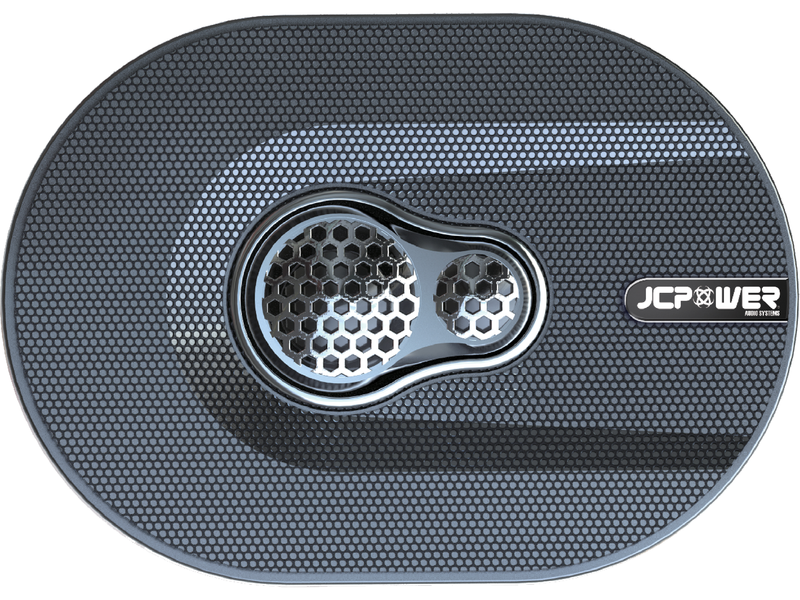 JCPower JC693 JC Series 6"x9" 500 Watts 3-Way 4 Ohms Full Range Car Audio Coaxial Speakers (Pair)