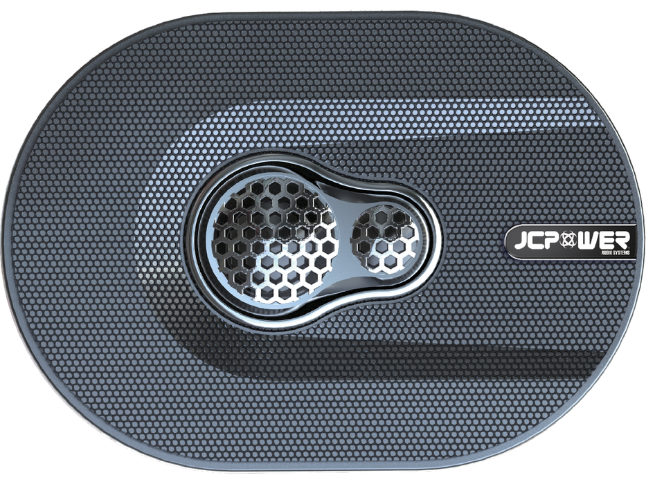 JCPower JC693 JC Series 6"x9" 500 Watts 3-Way 4 Ohms Full Range Car Audio Coaxial Speakers (Pair)