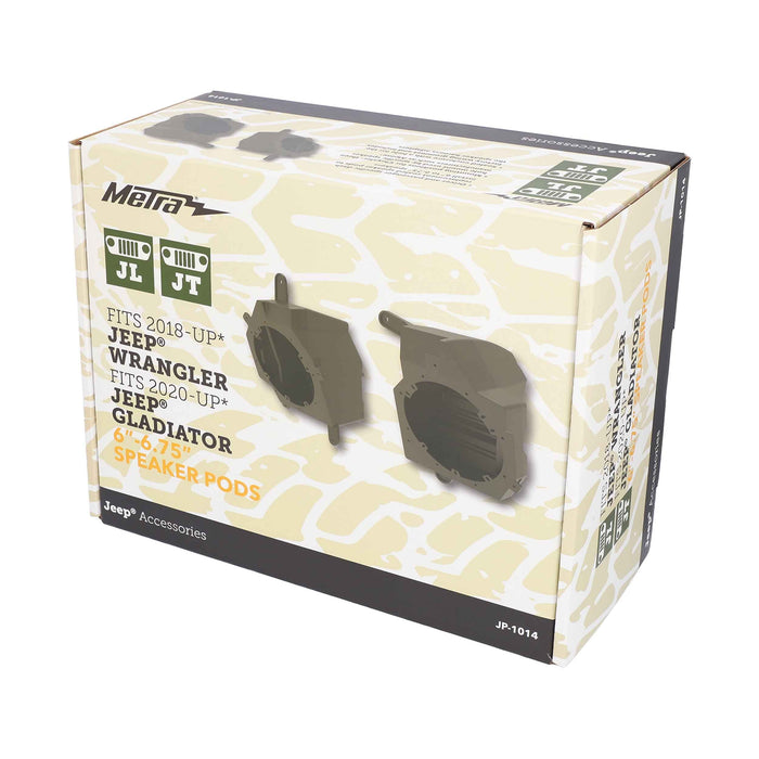 Metra JP-1014 Replacement Speaker Pods for Jeep Wrangler (JL) 2018-2019, Gladiator 2020-Up