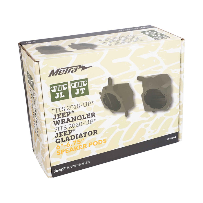 Metra JP-1014 Replacement Speaker Pods for Jeep Wrangler (JL) 2018-2019, Gladiator 2020-Up